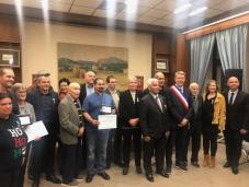 Cérémonie en Mairie d'Aubagne le vendredi 30 novembre 2018