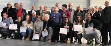 Elus et personnalités aux côté des bénévoles et des sportifs à La Calmette dans le GARD.