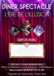 repas spectacle BLOIS le 25 AVRIL 2020