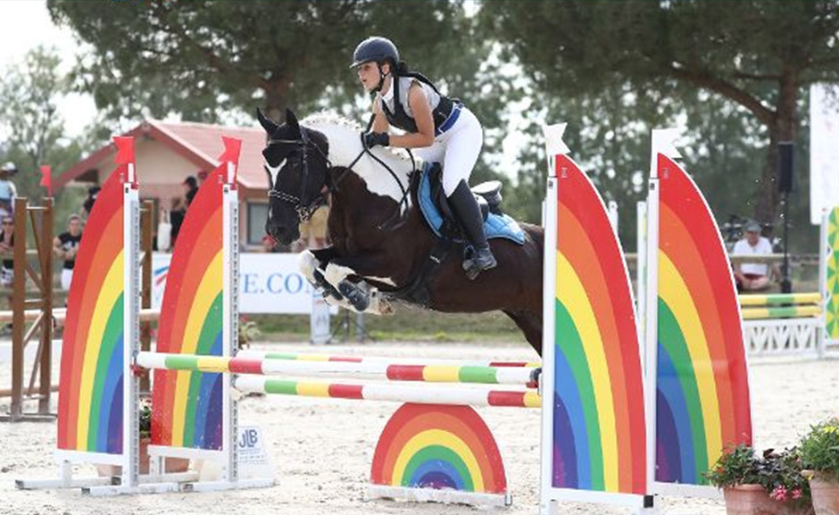 Sélie Rodriguez aux championnats de france d'équitation