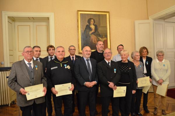 Remise des médailles or et argent à Carcassonne