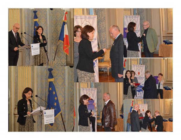 Remise des médailles de la Jeunesse des Sports et de l'Engagement Associatif à Jean-Claude BOUDY médaille d'Or (Dordogne)