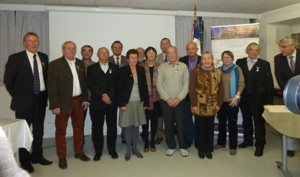 CEREMONIE DE REMISE DE MEDAILLES OR ET ARGENT DU CONTINGENT REGIONAL NORMAND A BERNAY (Haute-Normandie)